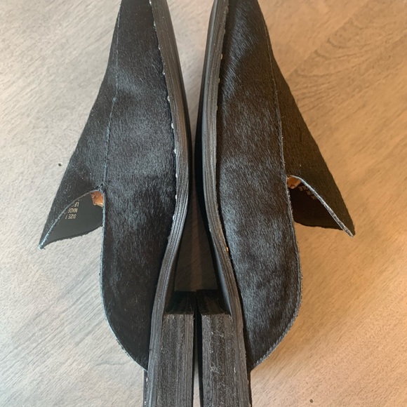 NWOT Black Calf Hair mules with silver stud detail. Sz 7.5 - Picture 8 of 15